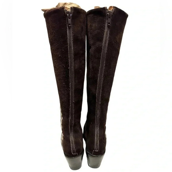 Agave sky embroidered brown boots size 8.5 - Picture 5 of 11